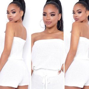 Off White Terry Cloth Jumper